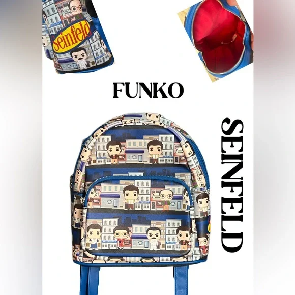 Funko | Bags | Funko Seinfeld Character Blue Backpack With  display picture 3